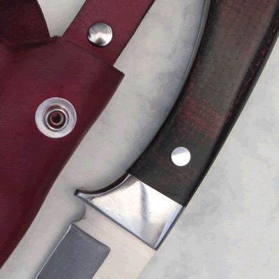 Red and Black Hesian Micarta DD-MIC-08