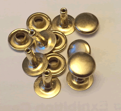 Rapid Rivets Medium Brass Plated  ID1273-11