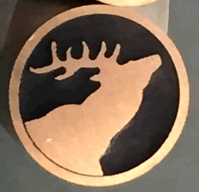 Mosaic 8mm Stag Pin DK-ST