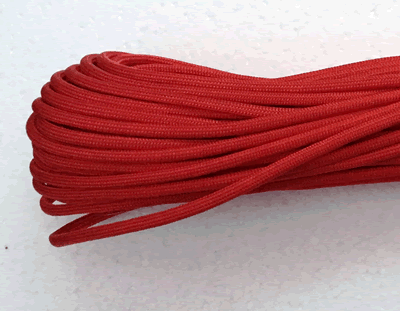 Fire Tinder and Fishing Line Survival Red Paracord PCS-39337 PARA-1
