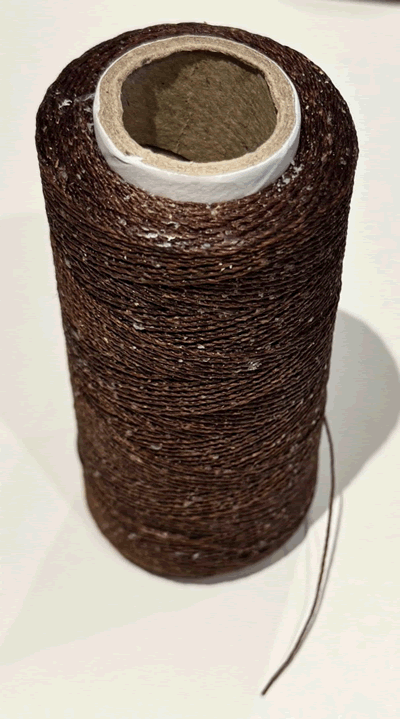 Fine Waxed Thread - Dark Brown - Sold by the Metre 1206-03