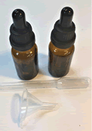 A Set of Glass Dropper Bottles HSC-2xDB