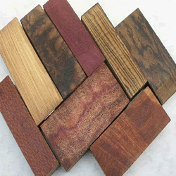Natural exotic woods from all over the world