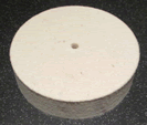 White Medium Hard Felt Buffing Wheel 100 x 25mm PS-FW