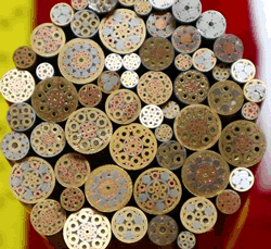 Mosaic Pins with matching drill bits