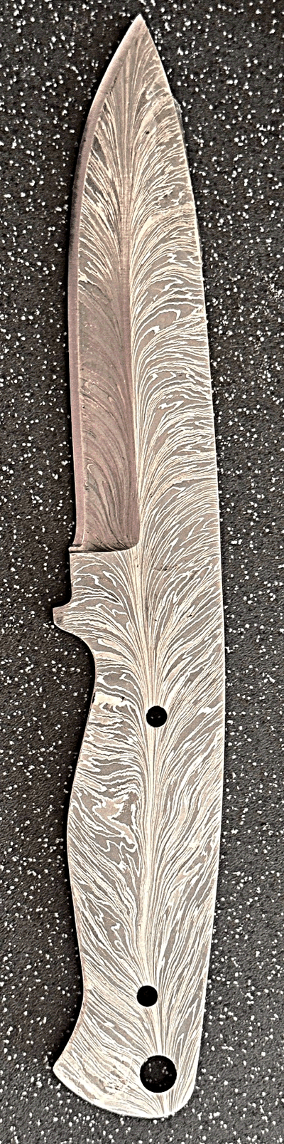Northern Lights Fultang Birds Feather Damascus Hunting Blade GT-BF-BX14