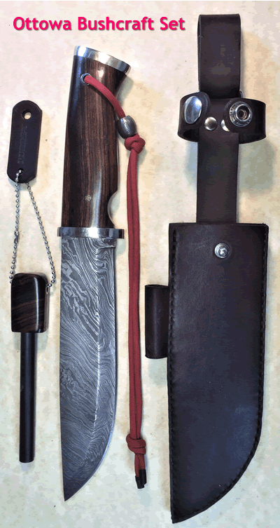 The Ottowa Bushcraft and Hunting Knife Bx2
