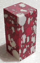 Red Agate SimStone Spacer Block WT-PBSS02