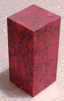 Marbelled Red Jasper SimStone Spacer Block WT-PBSS07