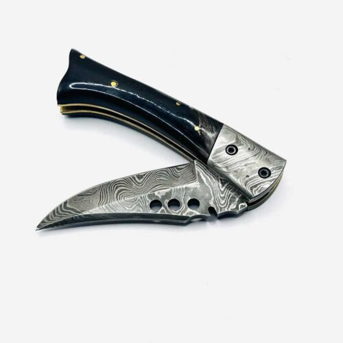 Damascus Fish Tail Folder