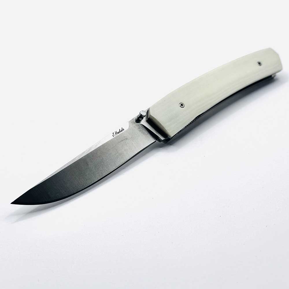 Enzo Piili 85 with Ivory Paper Micarta Scales