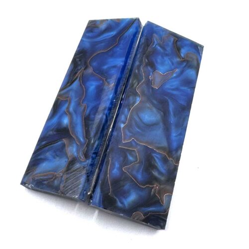 G10 Copper Net Infused-Blue 8mm
